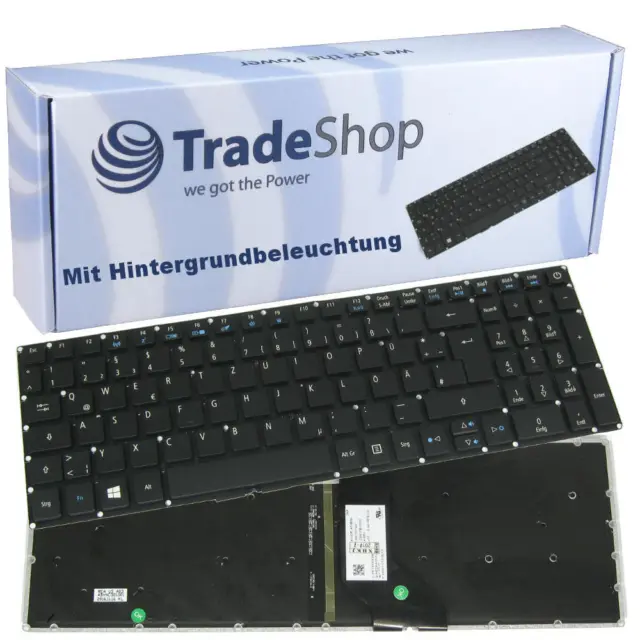 Original Tastatur beleuchtet QWERTZ DE für Acer Aspire E5-574G E5-575 E5-575G