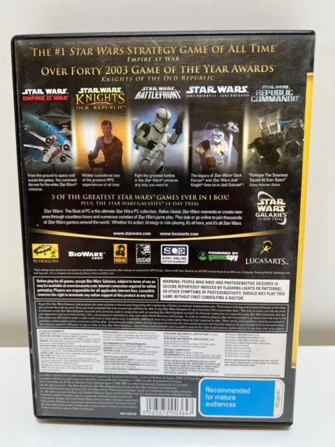 Star Wars: The Best of PC game (included 5 star wars games) Windows 2