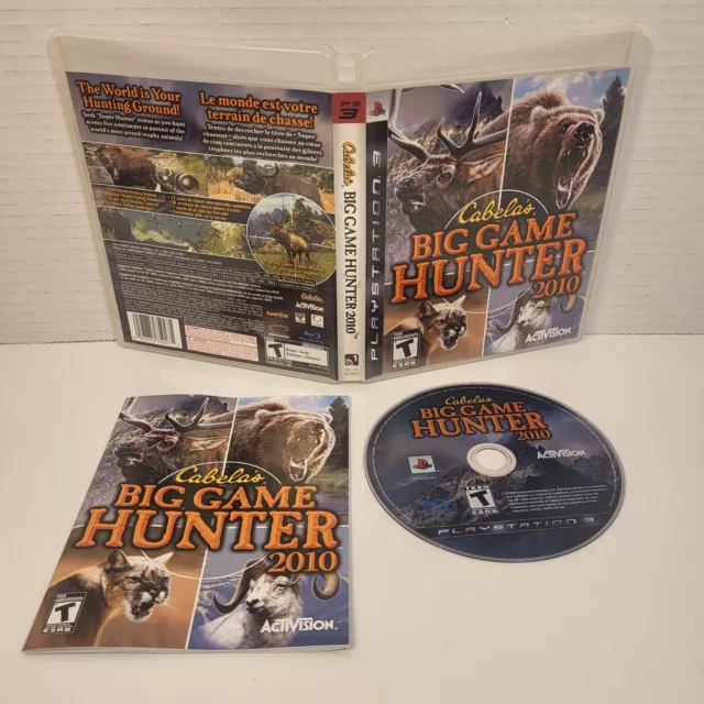 Cabela's Big Game Hunter 2010 (Sony PlayStation 3, 2009) PS3 Complete CIB