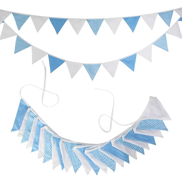 Guirlande De Fanions (Bunting) Fait Main - Thème Marin Vintage, Pour Mariages Et Fêtes