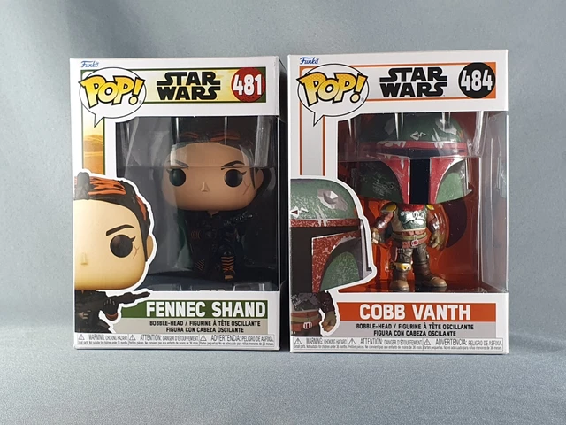 Fennec Shand & Cobb Vanth Funko Pop Vinyl Figure Bundle Star Wars #481 #484