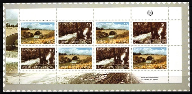 Zypern MH 2 postfrisch Cept 2001 #JB509