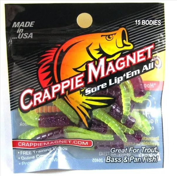 115 Pc Leland's Best Crappie Magnet Kit Jig Lure & Plastic Fishing