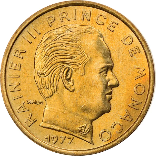 [#827665] Moneta, Monaco, Rainier III, 5 Centimes, 1977, BB, Alluminio-bronzo, K