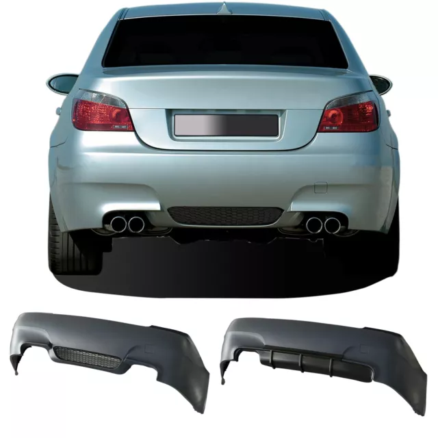 Heck Stoßstange hinten Sport Optik für BMW 5er E60 Bj 03-10, 24mm PDC Markierung