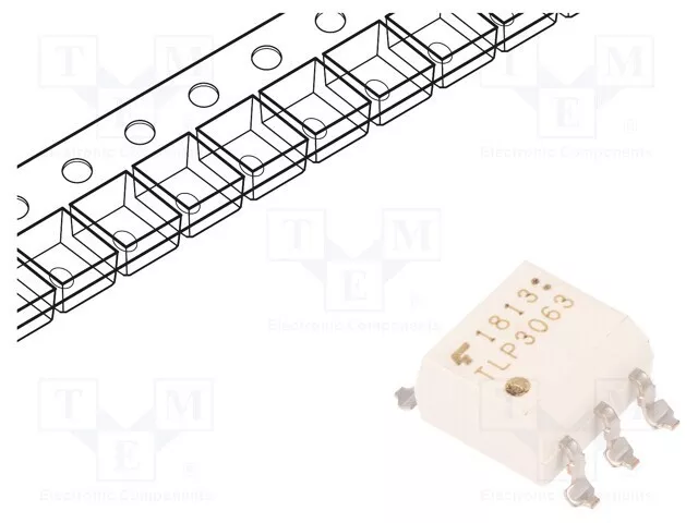 pcs x TOSHIBA - TLP3063(TP1,S,C,F) - Optotriac, 5kV, triac, DIP6, Ch: 1