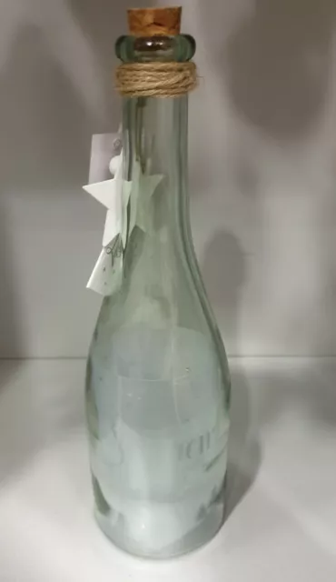 LED Botella de Vino Espumoso Ángel Brillo Estrellas Navidad Regalo Deco Hechizo