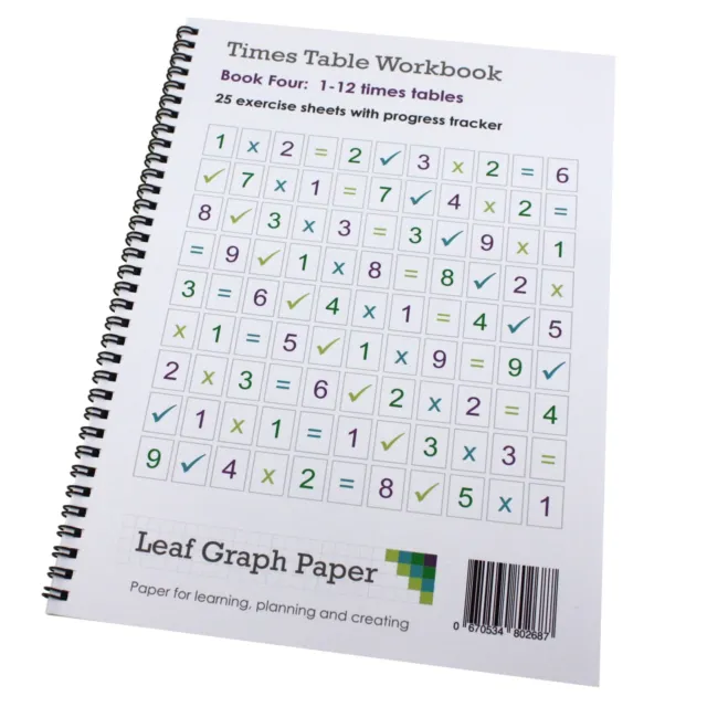 Times Table Workbook KS2 1-12 Tables Mix (Ages 6 to 9) Book 4