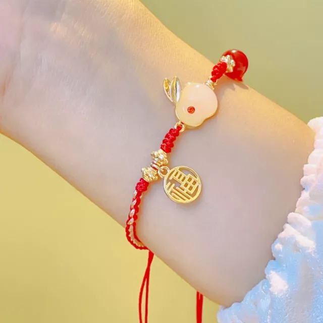 Rot Achat Jahr Des Kaninchens Red String Armband Fräulein Ethnisches