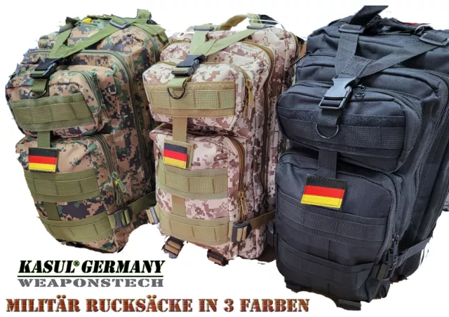 Militär Rucksack 3 Farben 20L DE-FlaggeKampfrucksack Molle Army US Assault Pack