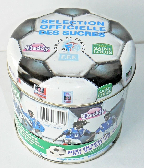Boîte Métal Collector Coupe Du Monde 1998 – Daddy & Saint-Louis – Équipe De France – État Très Bon