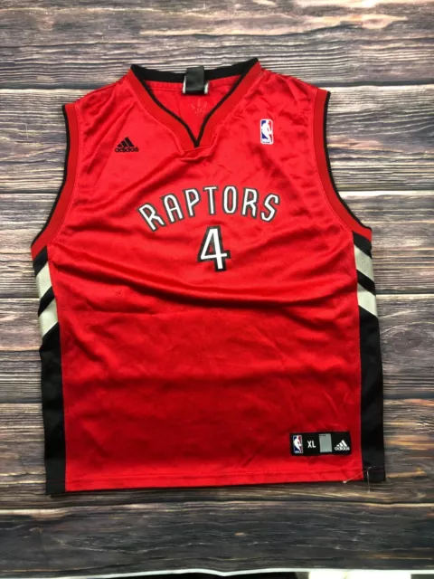 Adidas Toronto Raptors Jose Calderon #8 Jersey Size 2XL L+2 Black Stitched  NBA