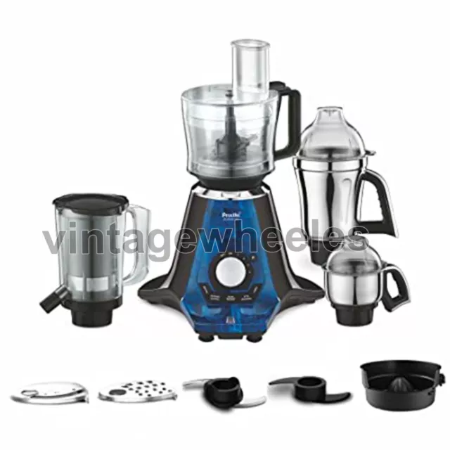 Preethi Zodiac 2.0 MG-255 Mixer Grinder, 1000 watt, Black/Blue, 4 Jars