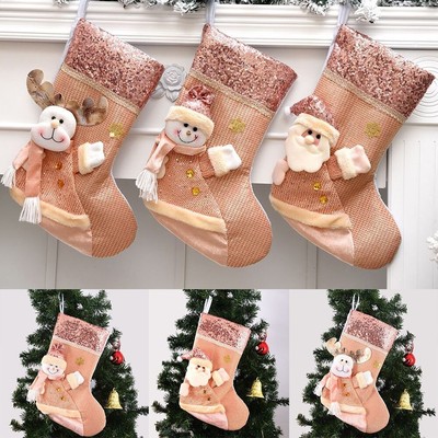 Noël Bonbon Sac Élan Santa Flocon de Neige Cadeau for Enfants Arbre Décor 