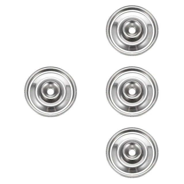 4 Pc frying Couvrir Culasse En Acier Inoxydable Mini Pot Mason Mini Poêle Bouton