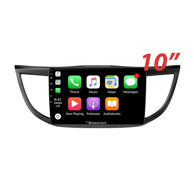 10& WIRELESS CARPLAY Android Auto Nakamichi BT Radio For Honda CRV 2012