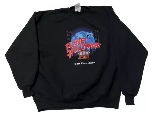 Vintage 1990s Planet Hollywood San Francisco Sweatshirt NWT Cable Car Tourist XL