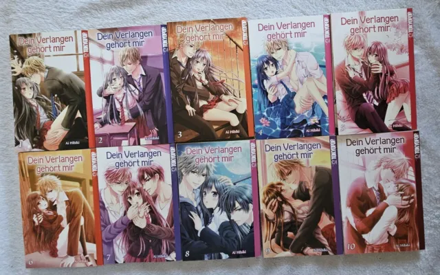 Dein Verlangen gehört mir - Manga 1-10 Komplett - Teils 1. Auflage