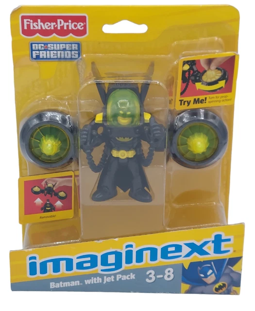2011 FISHERPRICE IMAGINEXT Batman with Jet Pack DC Super Friends NEW