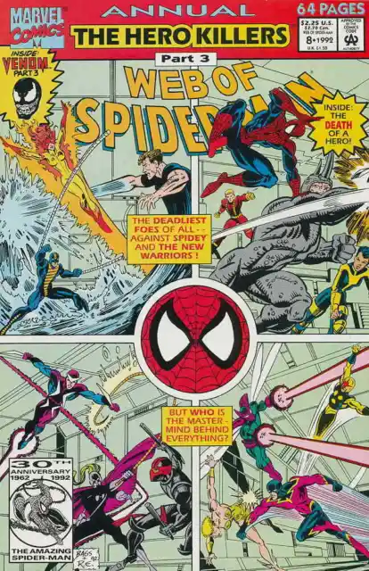 Web of Spider-Man Spiderman #8 ANNUAL Marvel Comics 1992 (VFNM)
