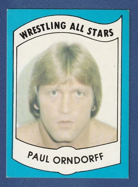 PAUL ORNDORFF 1982 PWE RC Wrestling All Stars Series B #12 Rookie Card EX-NM*