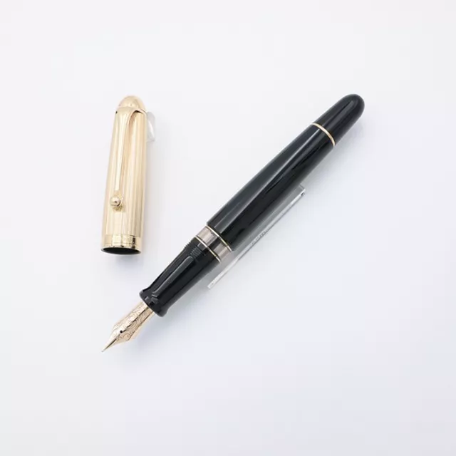 Aurora Fountain Pen 88 Gold Cap/Black 801 F