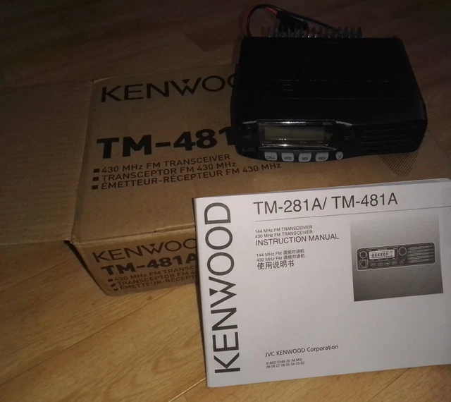 RADIO MOBILE UHF Kenwood Tm481A Ideal Pmr446 Mhz EUR 189,00 PicClick FR