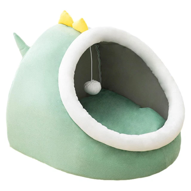 Cat Bed Winter Pet House Deep Sleeping Tent Dog Puppy Warm Cozy Cave Indoor Nest