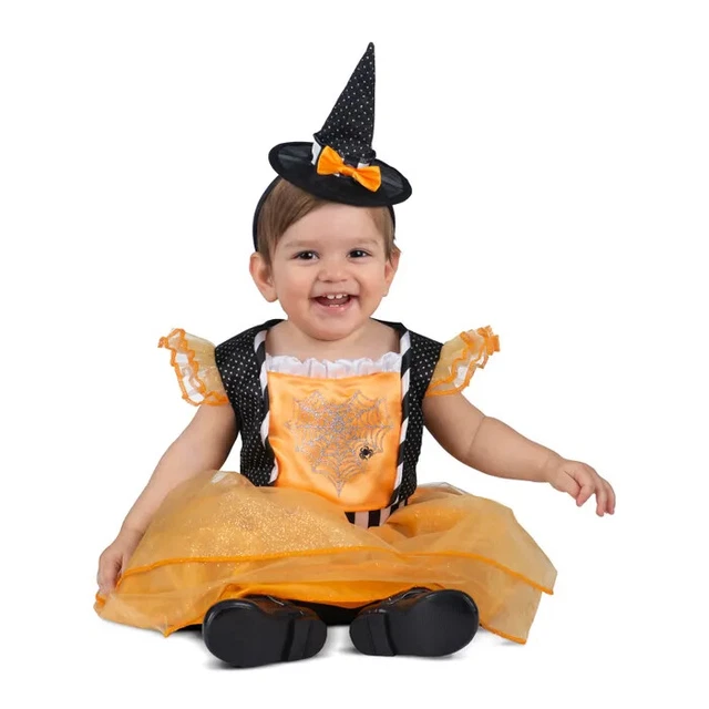 My Other Me Costume da Strega Delle Fiabe con Cappello Baby Streghetta Carnevale