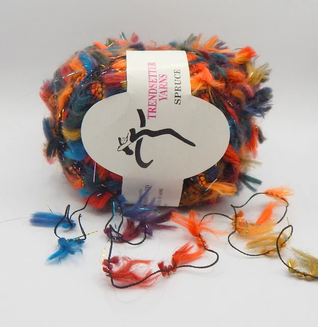 Lot De 10 Pelotes De Fil Spruce Multicolore - 25 G Chacune - Acrylique/polyester - Pour Tricot Ou Crochet