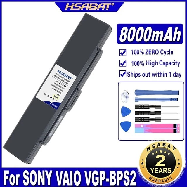 HSABAT VGP-BPS2 8000mAh Laptop Battery for SONY VAIO VGP-BPS2A VGP-BPS2B...