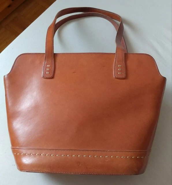 Sac Bandoulière Vintage En Cuir Ivoire Sylvain Lefebvre - Occasion Très Bon état - Petit Modèle Femme