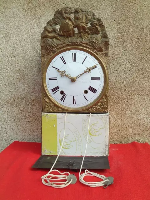 Mouvement Ancien Comtoise Pendule Horloge Clock Uhr Orologio Rologio Klok (3) 2