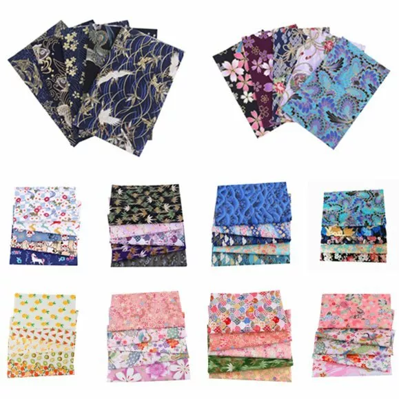 Japanese Style Printed 100% Cotton Fabric Quarter Quilting Patchwork 20*25CM