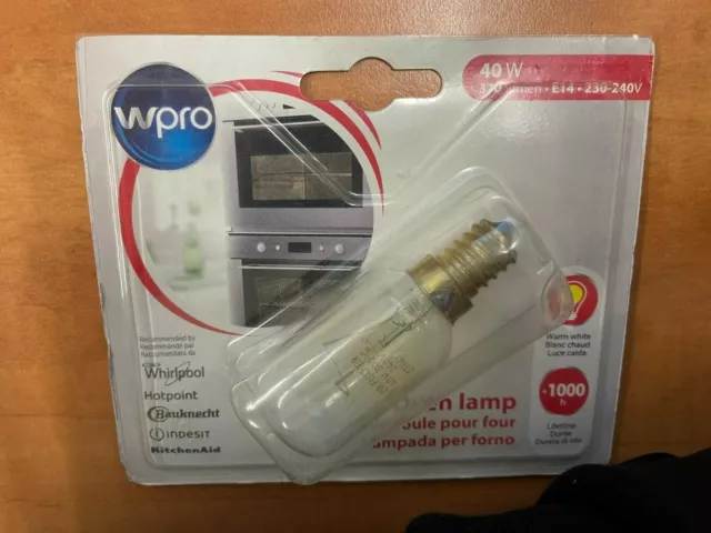 Wpro Ampoule pour four, 40W - E14 - 230 - 240V.