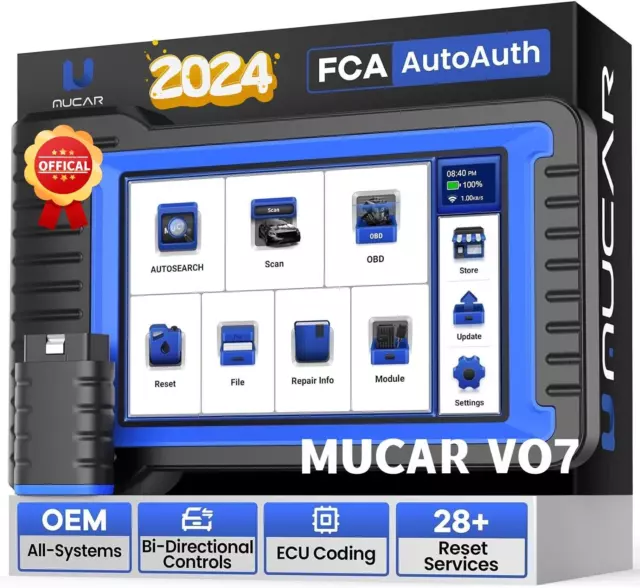 MUCAR VO7 OBD2 Scanner strumento diagnostico per auto bidirezionale tutta...