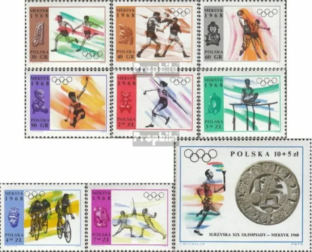 Polen 1855-1863 (kompl.Ausg.) postfrisch 1968 Olympische Sommerspiele 1968