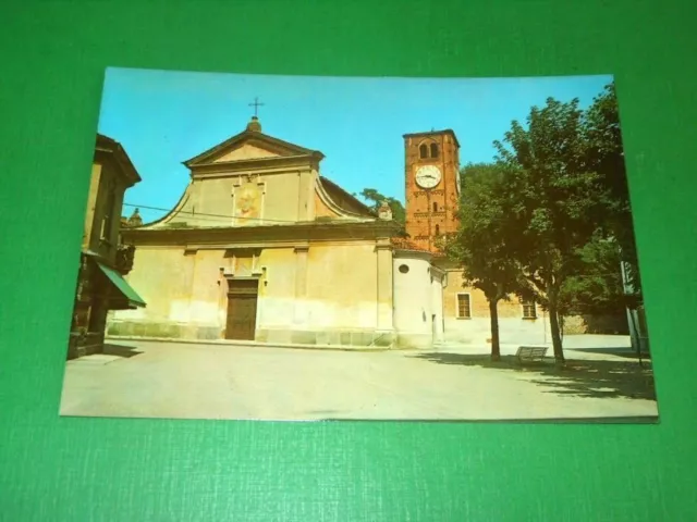 Cartolina Scarnafigi ( Cuneo ) - Chiesa parrocchiale Maria Vergine Assunta 1970.