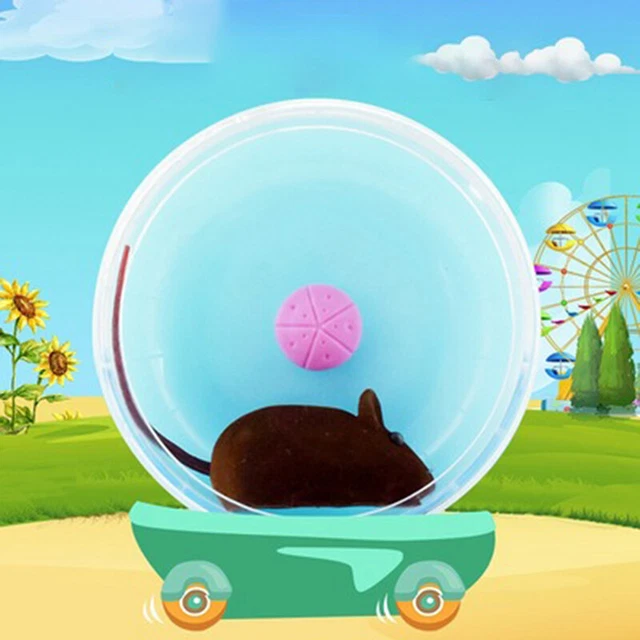 Hamster Wheel Small Animal Running Disc Toys Cute Plastic Jogging Exercise Wh EO