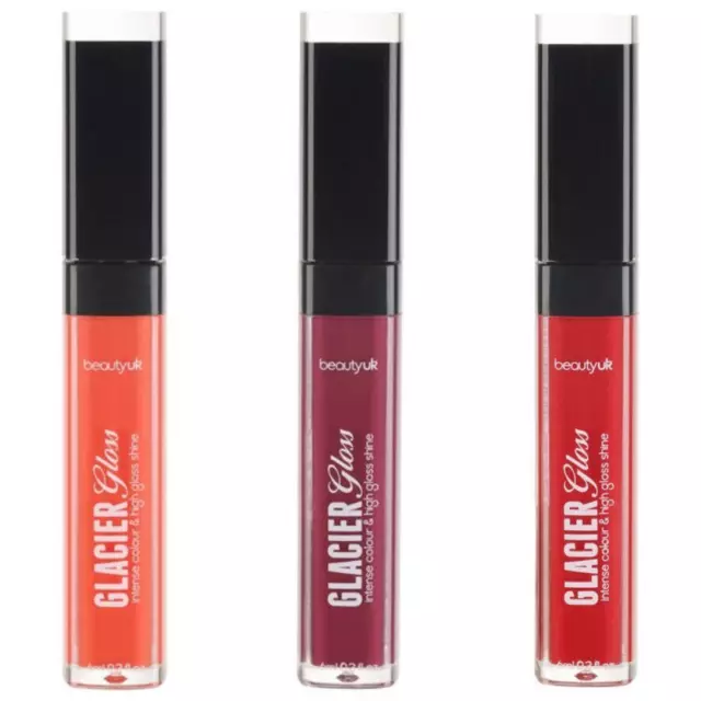 Beauty UK Glacier Gloss High Shine Intense Colour Lip Gloss