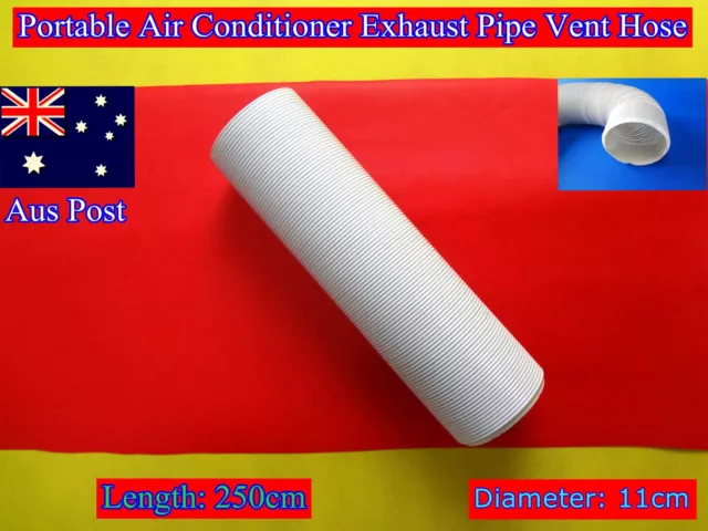 Portable Air Conditioner Spare Parts Exhaust Pipe Vent Hose Tube (250cmx11cm)