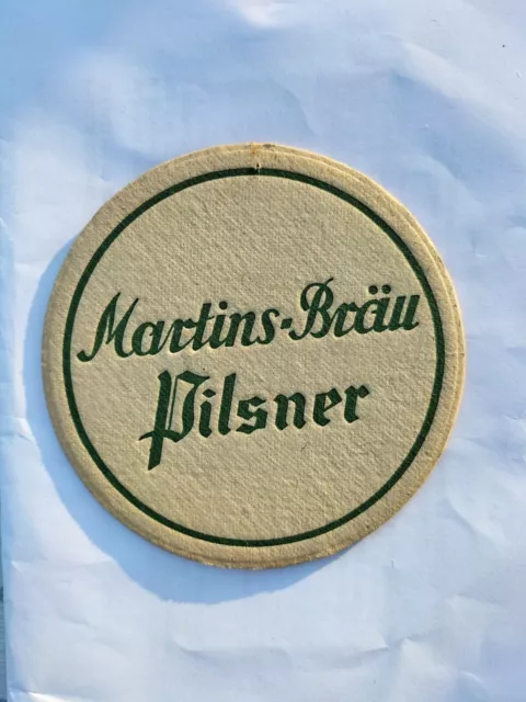 älterer Bierdeckel Martinsbräu, Marktheidenfeld, Skt. Martinus , ev. VK ? 2