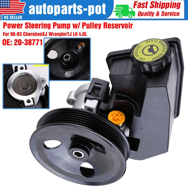 POWER STEERING PUMP For Jeep Cherokee XJ Wrangler TJ L6 19962003 OEM