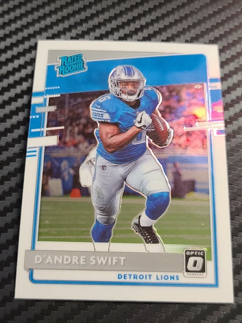 2019-2020 Panini Donruss Optic #159 D'Andre Swift Lions Rated RC Base Prizm