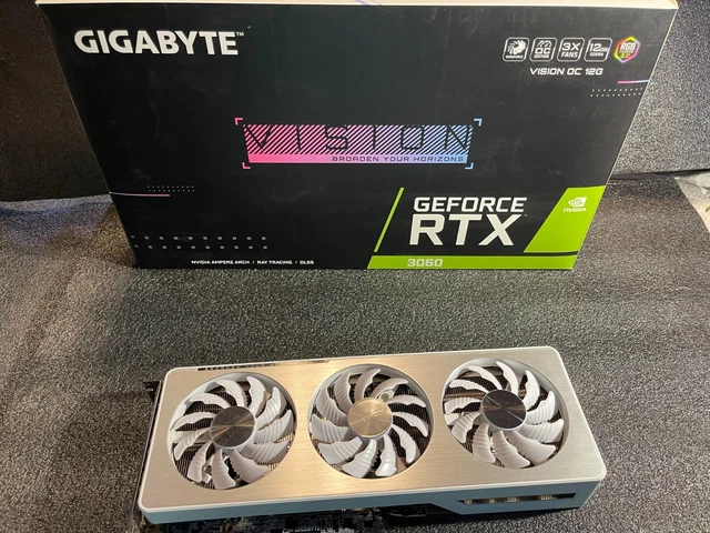 GIGABYTE GEFORCE RTX 3060 Vision OC 12GB GDDR6 Graphics Card (GV ...