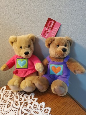 ☆Nwt Set Of Two Vintage Hallmark Kiss Kiss Bears☆
