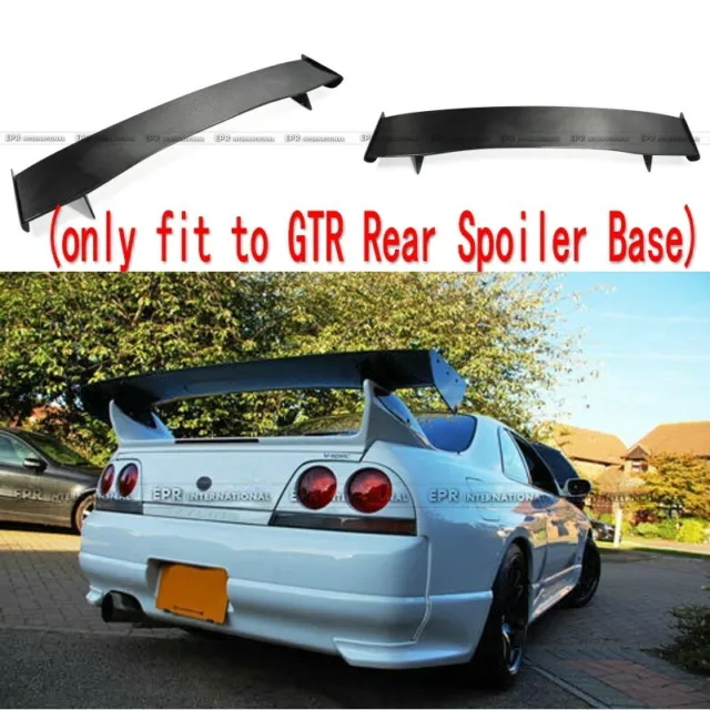 For Nissan Skyline R33 GTR Carbon Fiber Rear GT Spoiler Wing Blade addon Bodykit