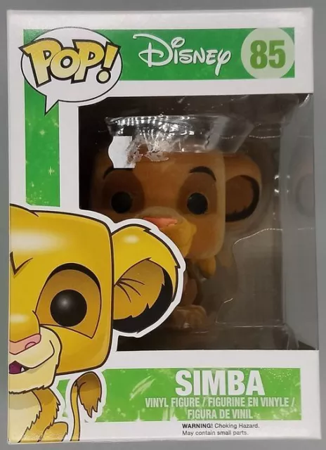 Funko POP #85 Simba - Flocked - Disney Lion King Damaged Box with Protector
