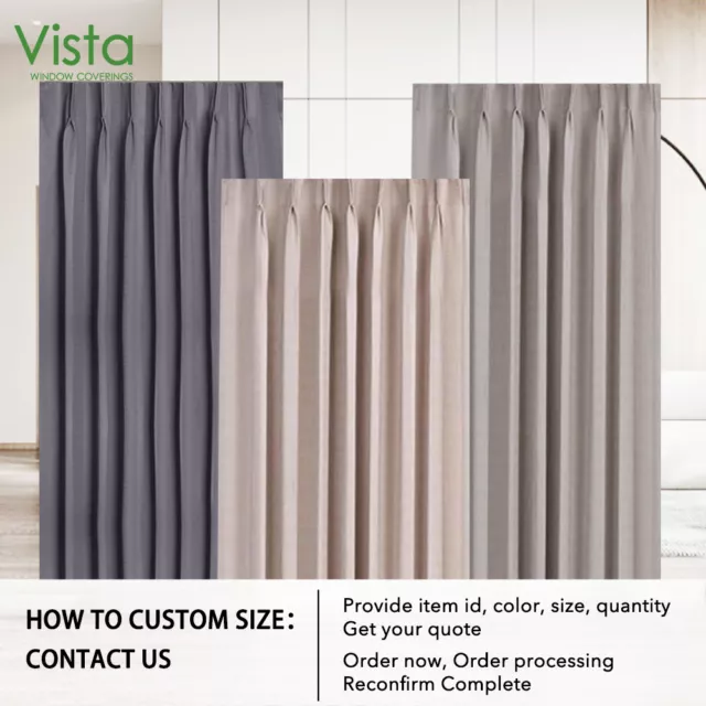 2X Morocco BLOCKOUT Textured Stripe Pinch Pleat Curtain Thermal Layer 2