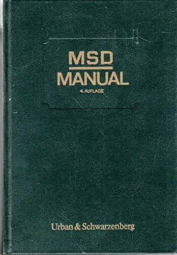 MSD-MANUAL DER DIAGNOSTIK und Therapie Karl [Bearb.] Wiemann EUR 17,98 ...